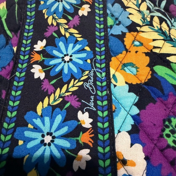 Two Vera Bradley Navy Floral and Black/White Geometric Patterned Women's Bags - Picture 8 of 12